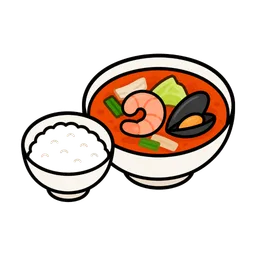 Jjamppong with Rice