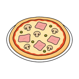 Prosciutto e Funghi Pizza
